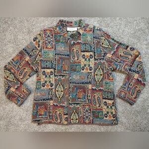 Two Twenty Collection Vintage Paisley Tapestry Jacket Women's Medium